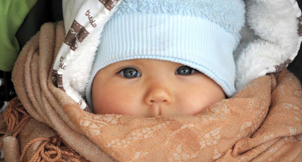 bebê no frio